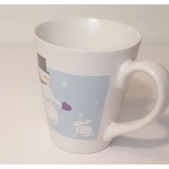 Starbucks 2011 Christmas Holiday Snowman Ceramic Tea Coffee Mug Cup 12 oz - Picture 5 of 7